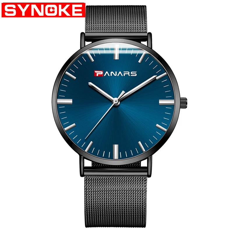 

PANARS New Men's Watch Ultra-thin Fashion Watches Simple Business Men Quartz Christmas gift Masculine Male Clock relojes