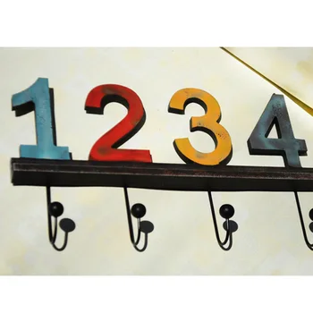 

Cute Number Shape Wall Hanging Clothing Hat Hangers Wall Decoration Home Decoration Accessories Modern