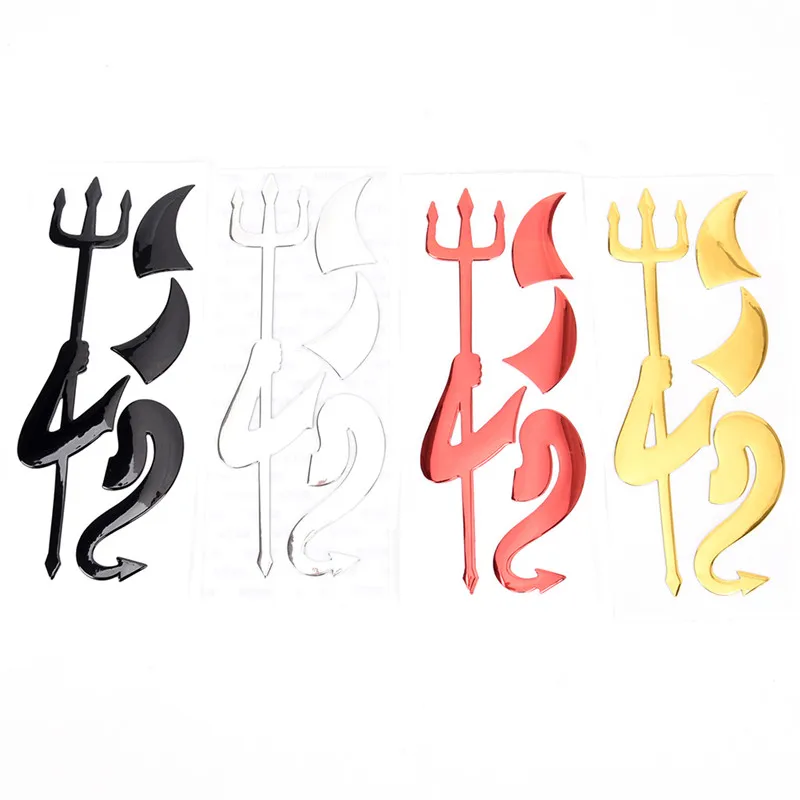 3D Chrome Devil Decal funny car sticker Car or Truck Custom Demon