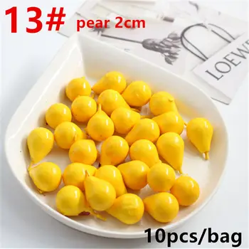 

10pcs Artificial Simulation Mini Berry Pears Fruit Wedding Dress Up Dining Table Kitchen DIY Family Christmas Party Decorations
