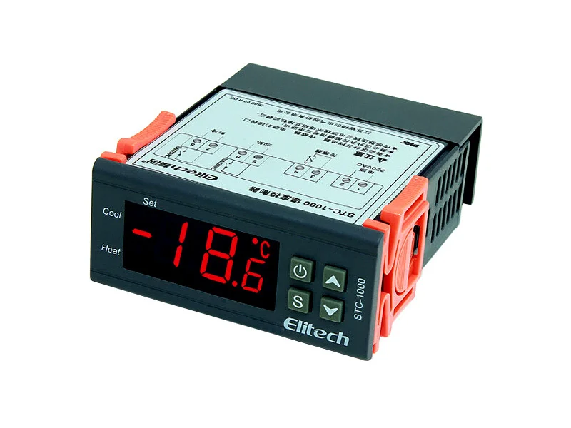 

STC-1000 50-99 degree 110V / 220V digital LCD thermostat regulator temperature controller for incubator