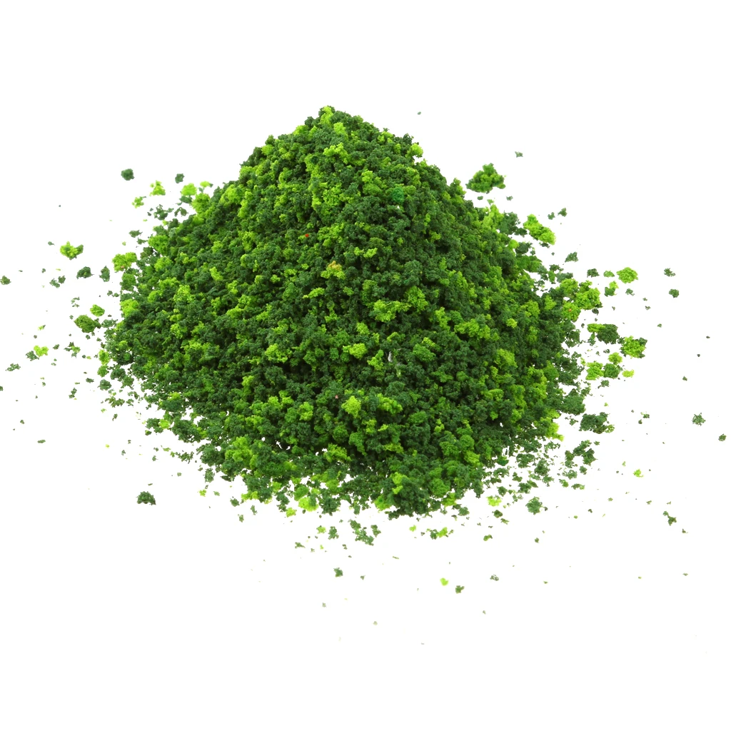 Miniature Trees Leaves Foliage Model Landscape DIY for Kids Children Play - Dark Green & Light Green
