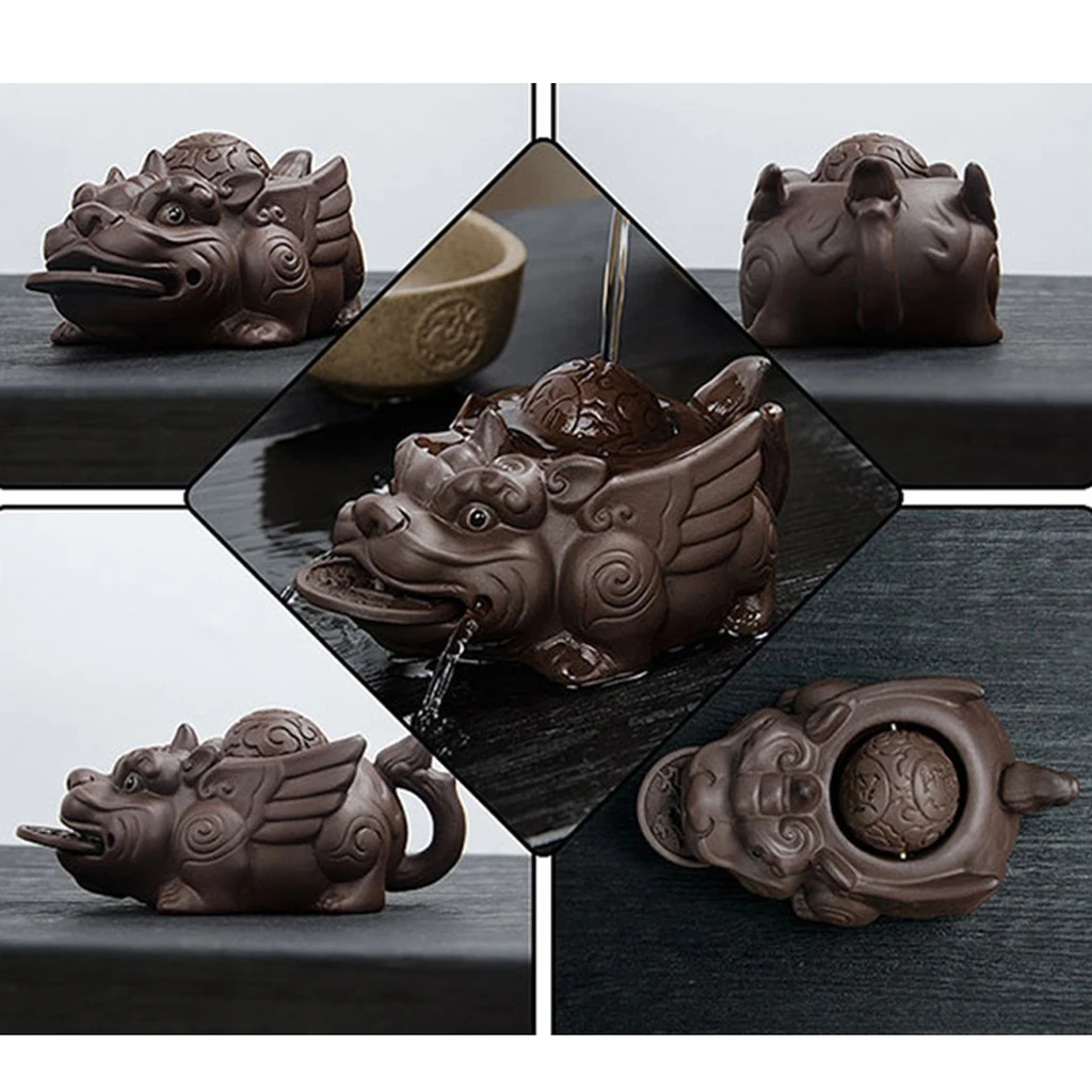 Tea Pets Ornaments Pi Xiu Pi Yao Fortune Table Decoration Ornament 