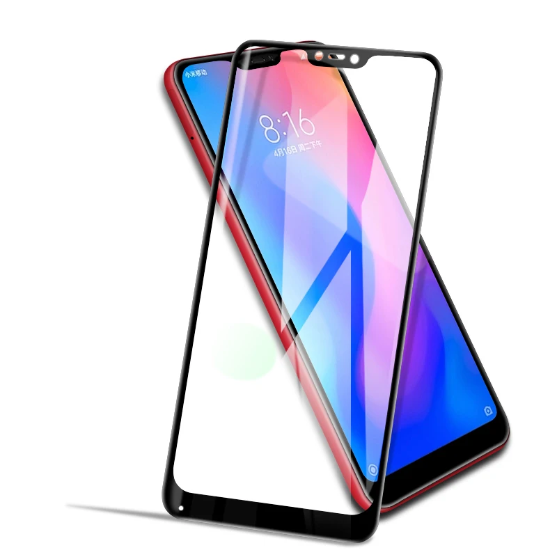 Закаленное стекло Xiaomi Mi A2 Lite полное покрытие Оригинал защита для экрана Передняя