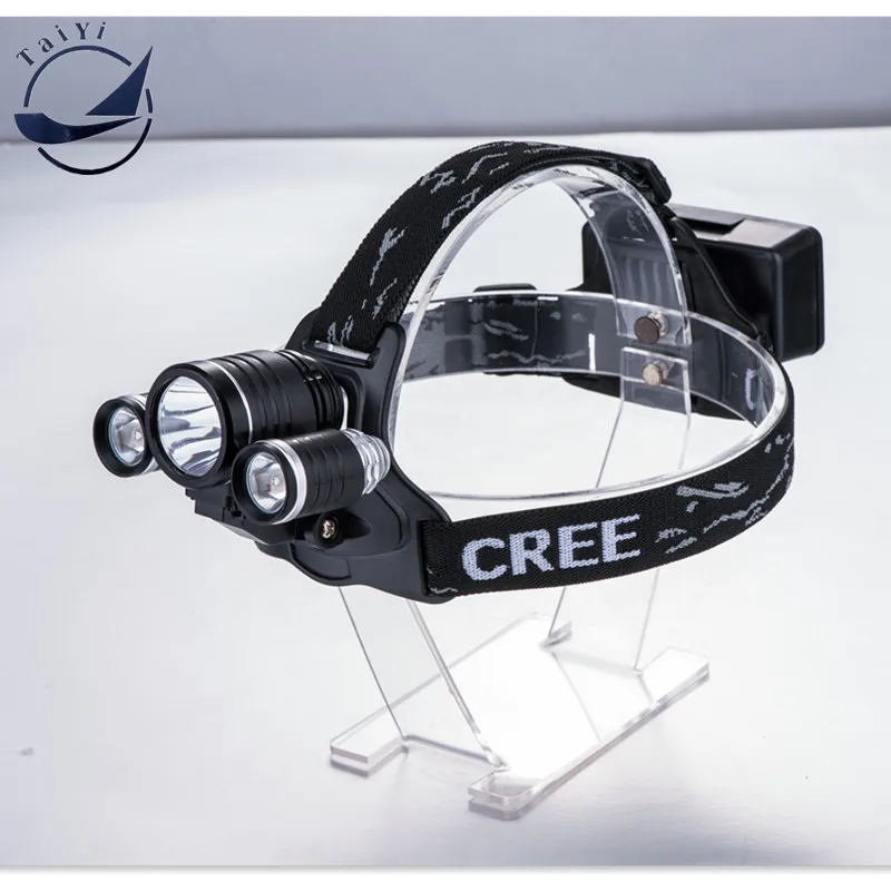 [TAIYI] светодиодный фонарь 1* CREE XM-L T6 светодиодный+ 2* GREE фонарь XPE головы велосипедный фонарь открытый свет