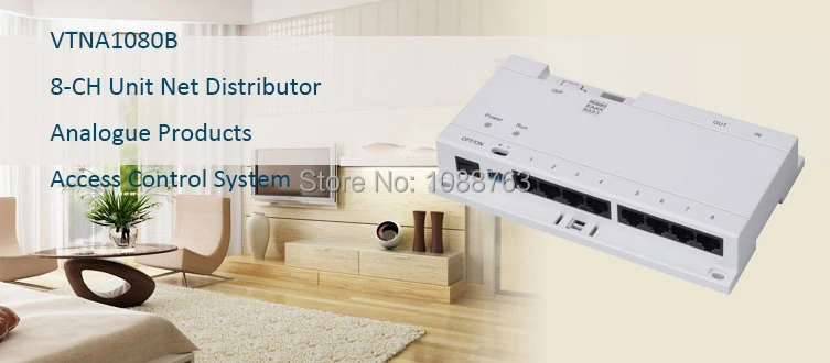 

DAHUA  Access Control System 8-CH Unit Net Distributor Analogue Products Without Logo VTNA1080B
