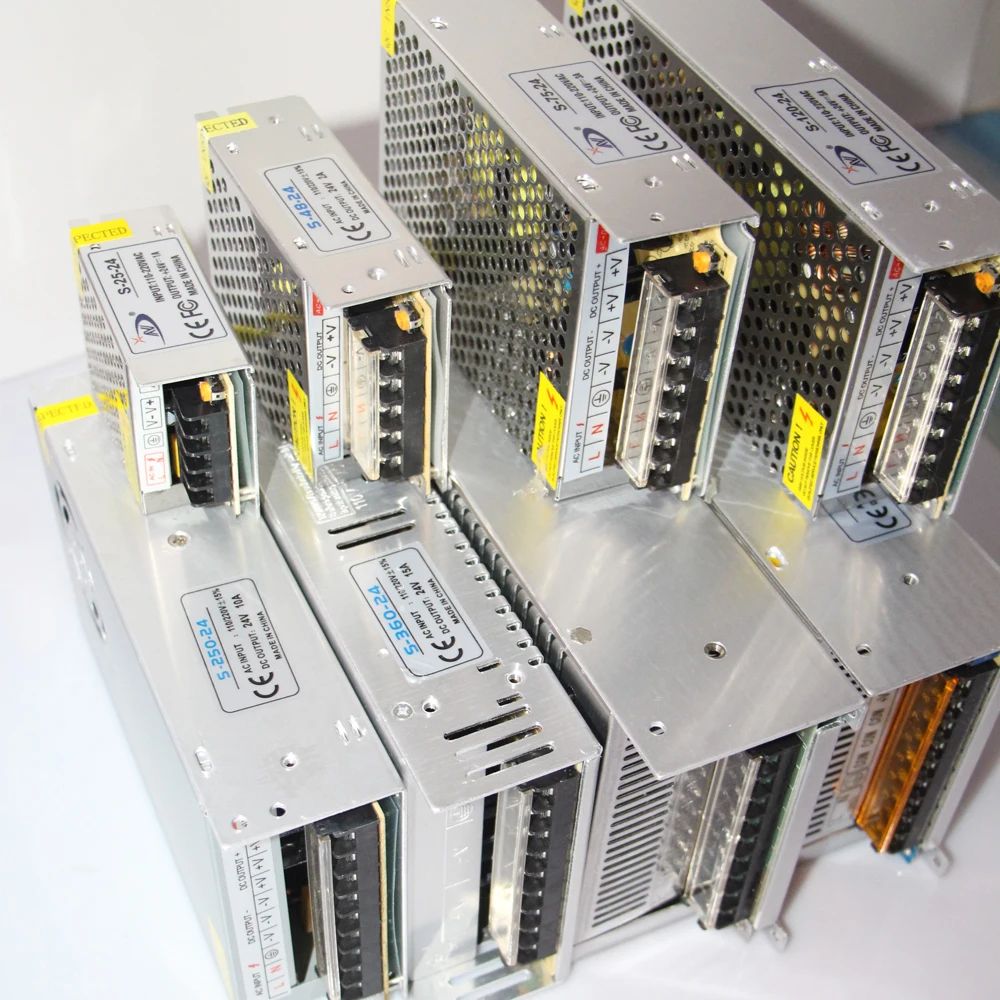 Блок питания светодиодной ленты AC 110V 220V DC 5V 12V 24V адаптер драйвера переключения 1A 5A