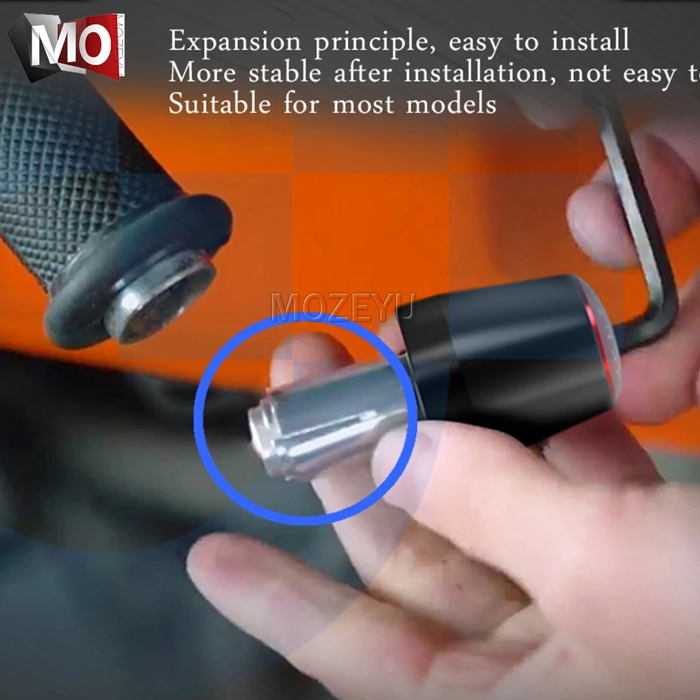Aluminum Handle Grips End Bar Handlebar Plug Cap Slider for Aprilia RSV MILLE R