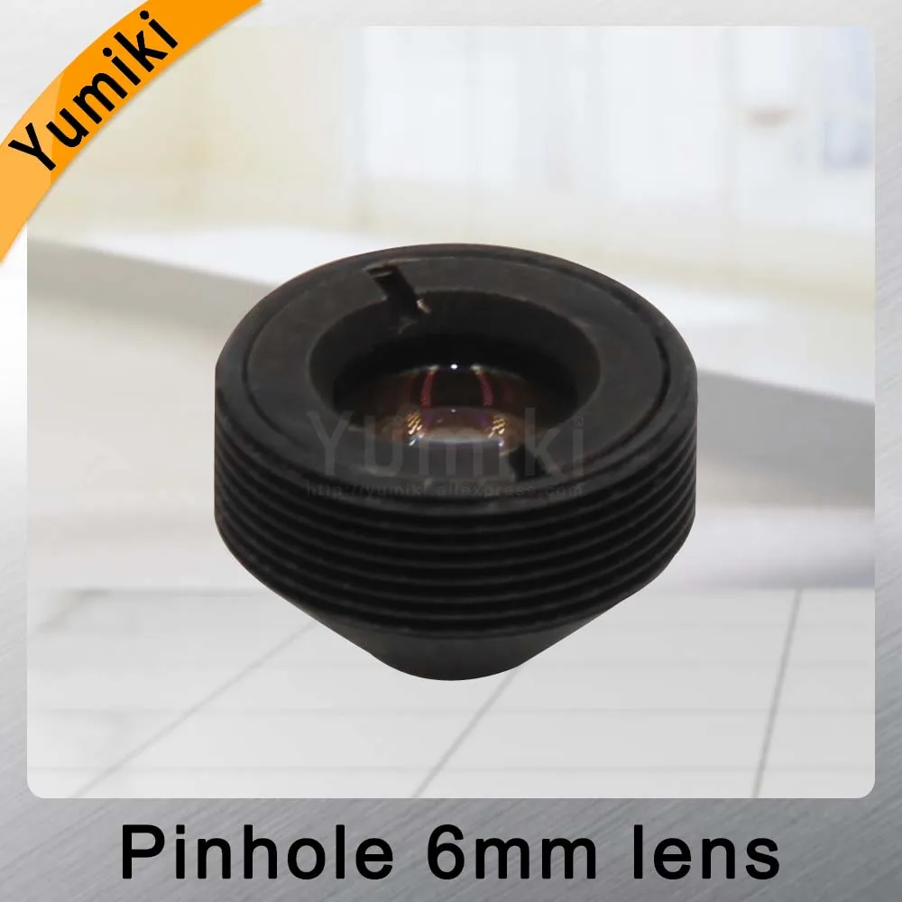 Yumiki инфракрасная камера ночного видения 1.3MP Пинхол объектив 6 мм F2.0 M12 резьба CCTV объектив для камеры наблюдения