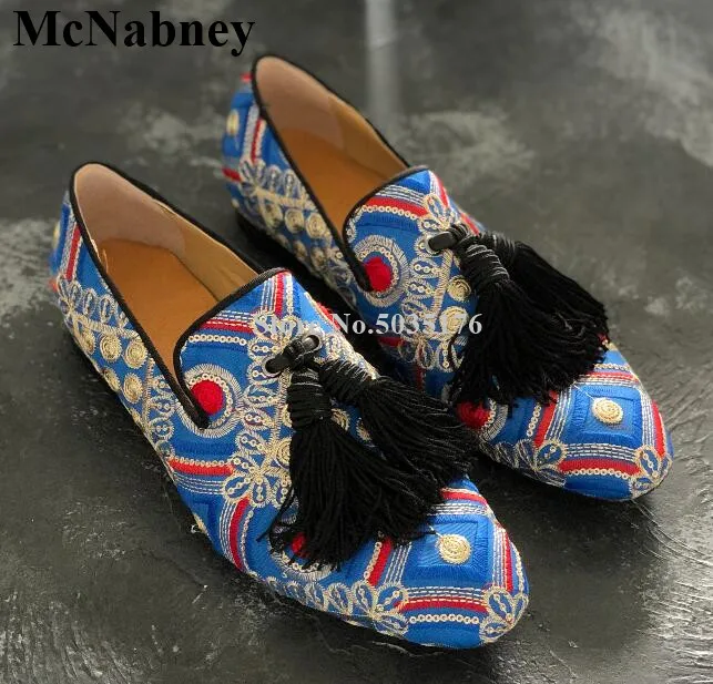 

New Mixed Colors Fringe Round Toe Women Shoes Slip-On Low Hoof Heel Ladies Pumps Cover Heel Shallow Spring/Autumn Women Shoes