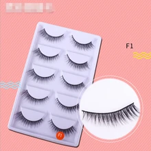 Hbzgtlad 5 пар Толстые Накладные ресницы черные длинные 3d норки ресницы расширение Профессиональный норки Lashes Макияж ресницы