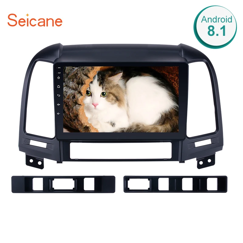 

Seicane 2 Din Android 8.1 9" Car Radio Multimedia Player GPS Head Unit for 2005 2006-2012 HYUNDAI SANTA FE with WIFI Touchscreen