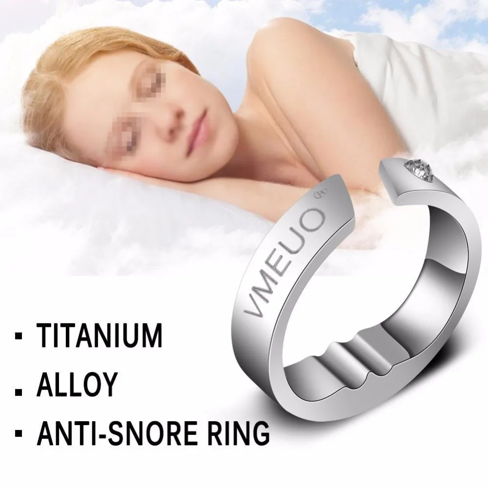 

1 pcs Anti Snoring Ring Stopper Sleeping Breath Aid Acupressure Treatment Stop Snore Device Health Care Finger Jewelry Ring