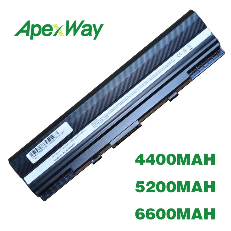 Beste Apexway 6 Cellen Laptop Batterij Voor Asus Eee Pc UL20 UL20A UL20F UL20FT UL20G UL20GU UL20VT A32 UL20 90 NX62B2000Y