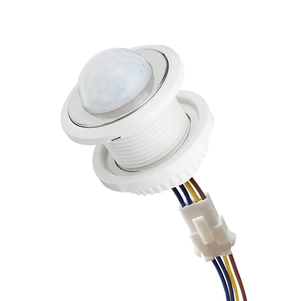 

LED light PIR Infrared Human Body Time Delay Adjustable 110V-220V Induction Motion Sensor Detector Modes Switch Home Night Light