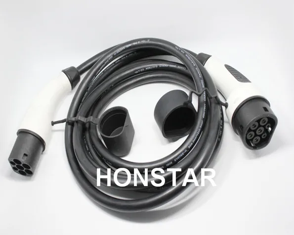 

32A three phase IEC62196-2 Mennekes Type 2 to Type 2 female to male 7M cable EV connector for electric vehicle charging ev plug