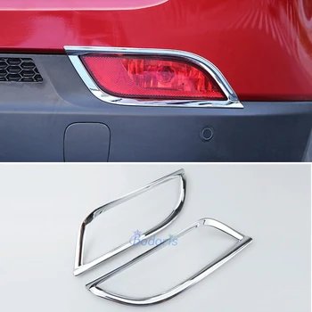 

2 pcs Chrome Car Styling Rear Fog Lamp Cover Light Trim Overlay ABS Garnish Panel Frame 2017 2018 For Jeep Compass Accessories