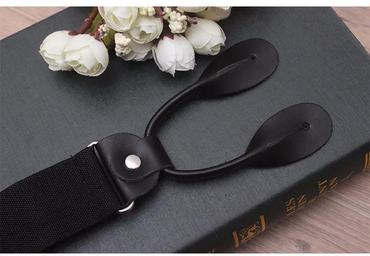 Подтяжки кожаные мужские регулируемые|button braces|mens suspendersmens suspenders fashion |