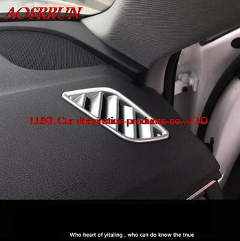 

2PS car styling dash board Air conditioning vent Door Handle cover Interior Refit For Audi A4 b9 sedan allroad quattro 2016 2017