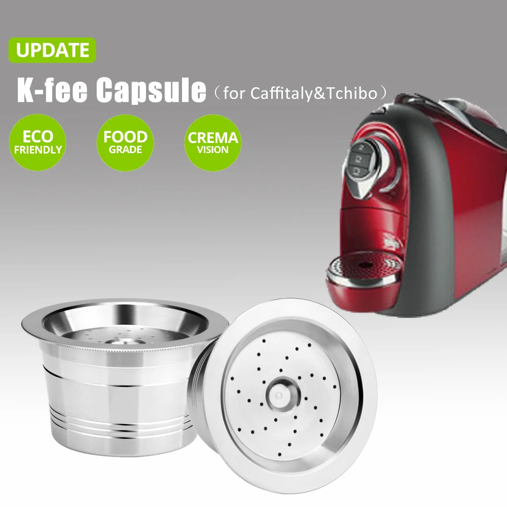 

Compatiable Coffee Machine Minipresso Cafeteira Reusable Capsule STAINLESS STEEL K Fee/Caffitaly Tchibo Filter Filter