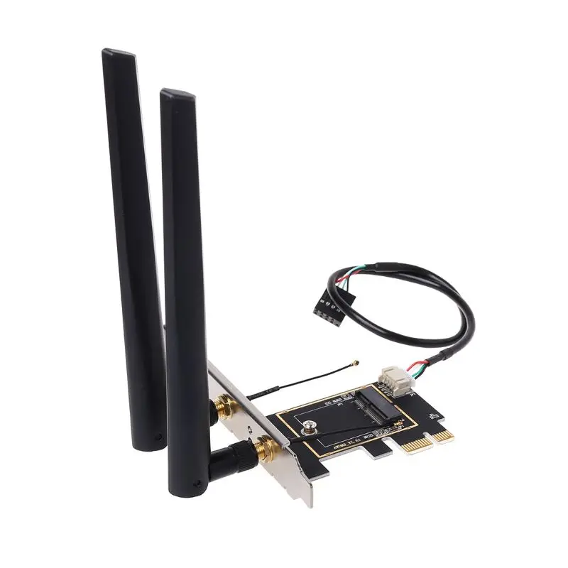 NoEnName_Null M.2 NGFF на конвертер PCI-E настольной Беспроводной Wi-Fi и bluetooth-адаптер сетевая карта плата адаптера