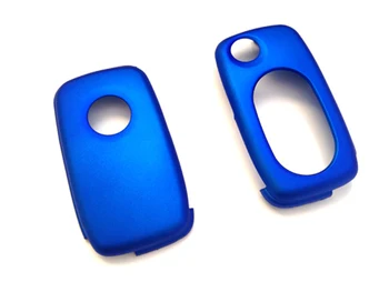

Remote Key Protection Case OVAL Key Pad 2 3 Button For VW Golf Jetta MK4 Metallic Blue