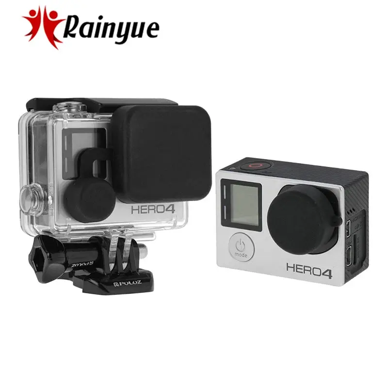 Puluz PU168 защитный Камера объектив Кепки + Корпус Чехол Набор для GoPro HERO4/3 +/3|Крышки