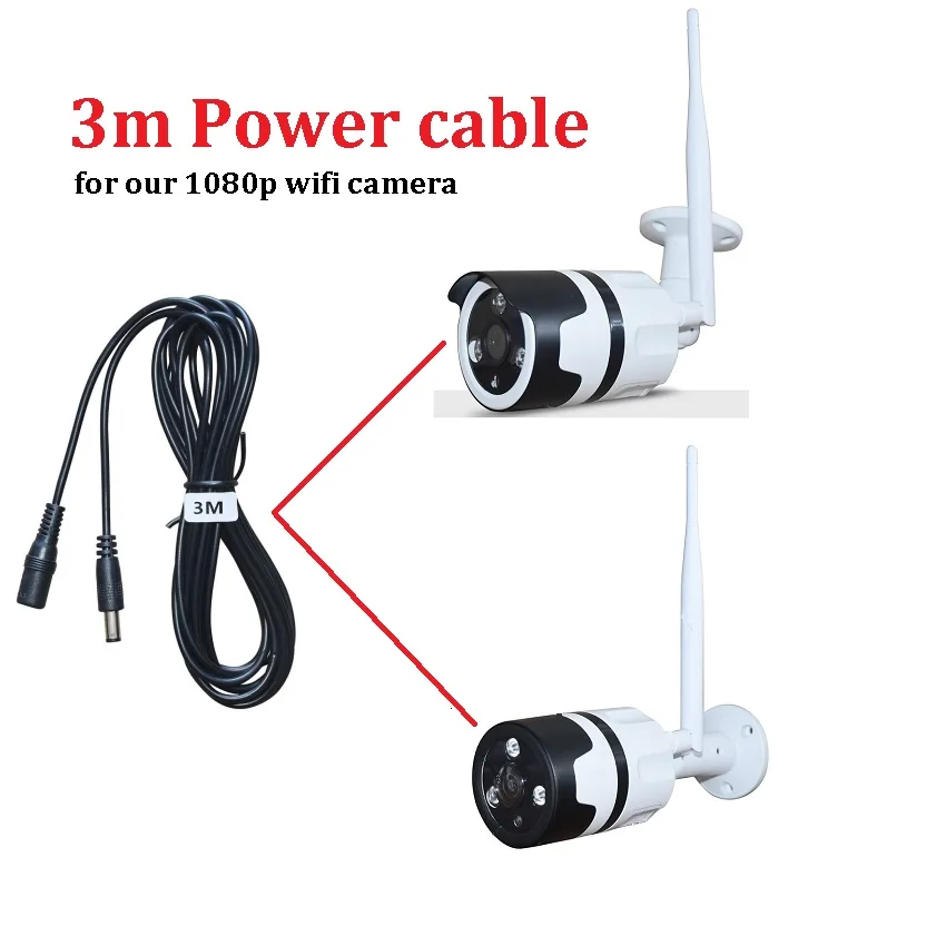 Удлинительный кабель Zjuxin 3 м/5 м для нашей ip камеры Wi Fi 10 футов 16 12 В 2 в блок питания