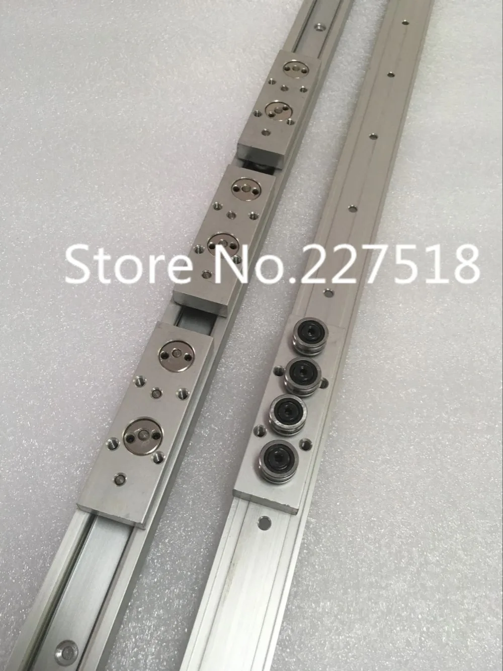 

3pcs Double axis roller linear rail SGR10 L1000mm+4 SGB10UU (4 wheel block, L88) multi axis core Motion slide auminum guide