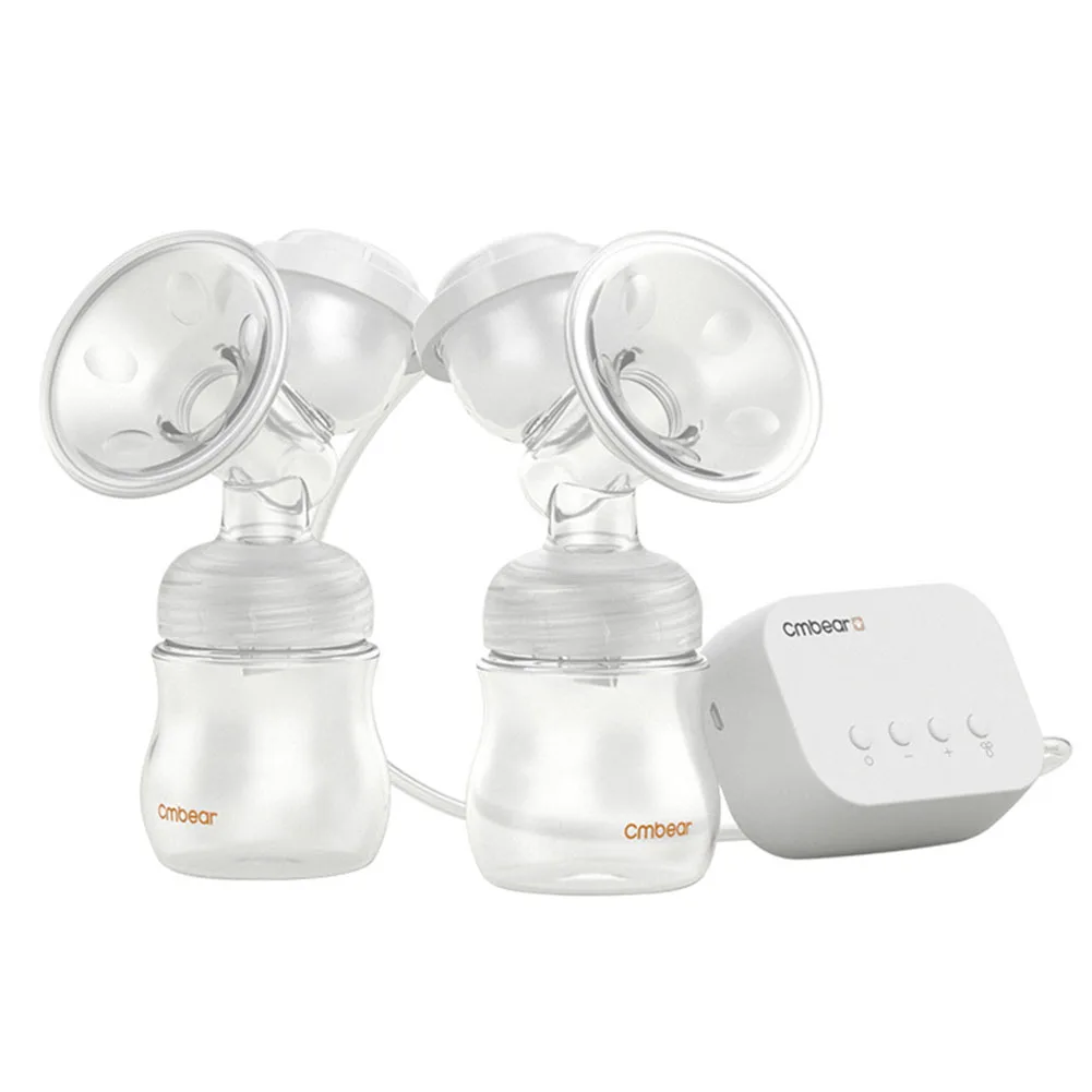 

1 Pcs Push-button Electric Breast Pump Breast Double Feeder 12 Adjustable Gears Milk Pump YH-17