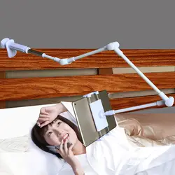 Складной длинный держатель для планшета для Ipad samsung Kindle 4-дюймов 14 дюймов 360 Вращение сильная ленивая кровать планшет крепёжный кронштейн