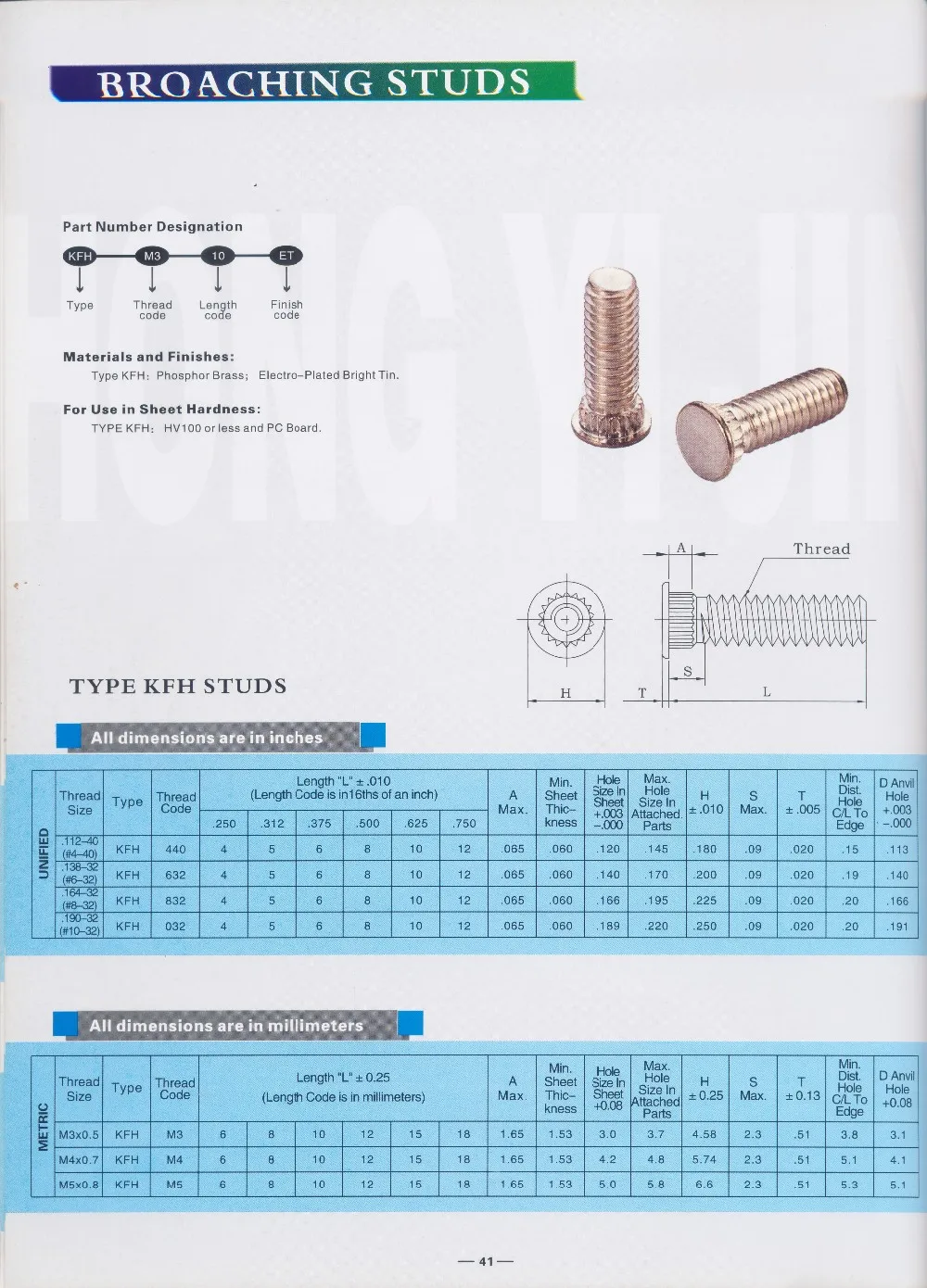 KFH-440-4 вышивальные шпильки, латунь отделка гальванизированная яркая Оловянная,, PEM стандарт, сделано в Китае