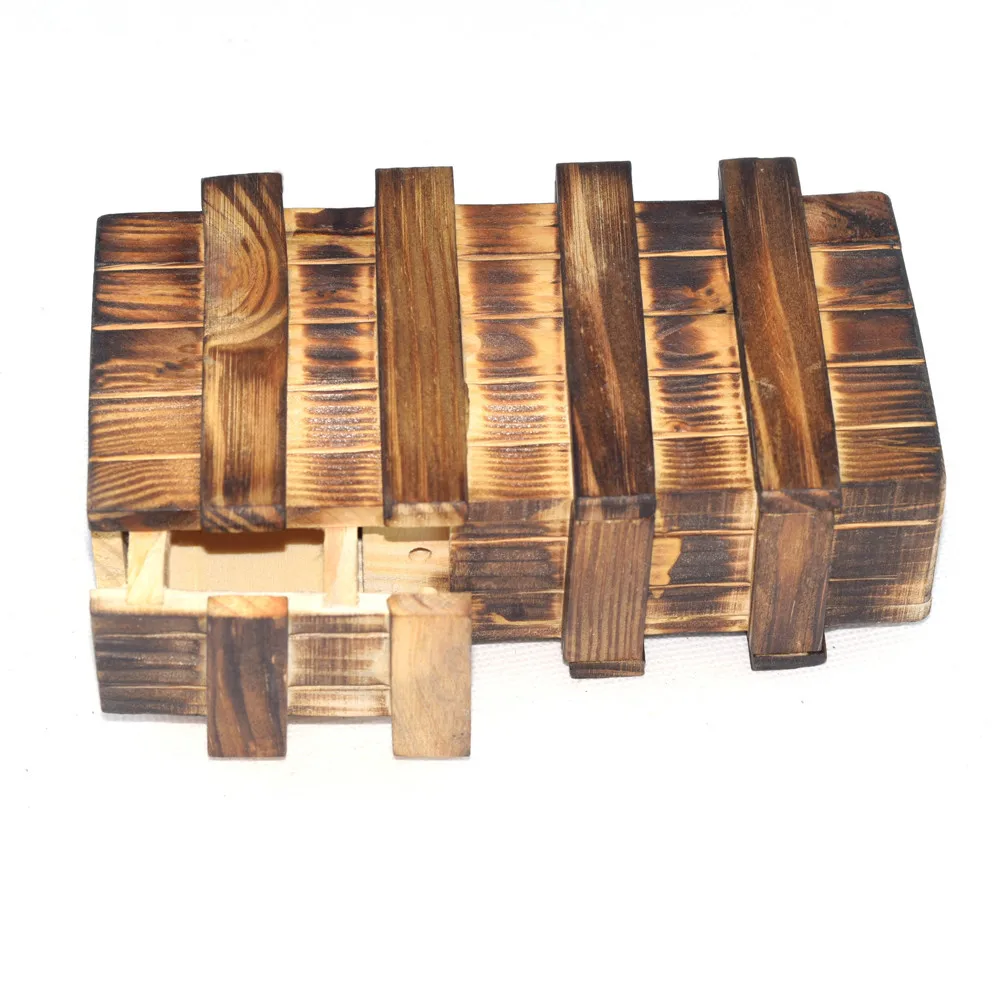 

3D puzzles wood Intelligence Magic Puzzle Wooden Secret Box Compartment Gift Brain Teaser New