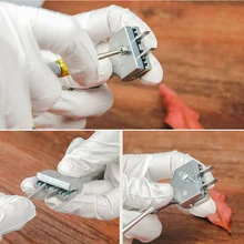 Магнитная пряжка монтажный инструмент Кожа DIY ремесло Регулируемая прочная вилка удар H99F