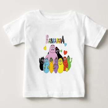 

2020 New Barbapapa Kids T Shirt Baby Boys Girl T-shirt Children Summer top Clothes Cartoon Cool Barbapapa shirt MJ