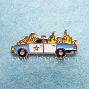 

Custom Soft Enamel Badge Car Catch Fire Brooch