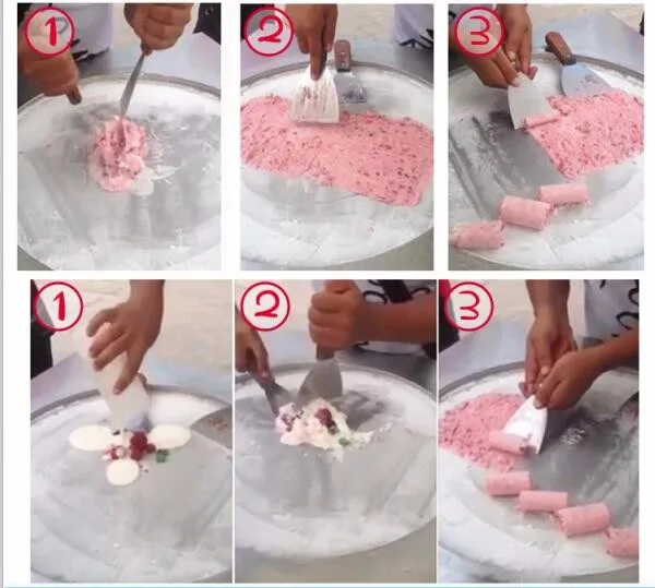 Высокое качество Таиланд машина для готовки мороженого жареные плоской сковороде проката жареные булочки льда