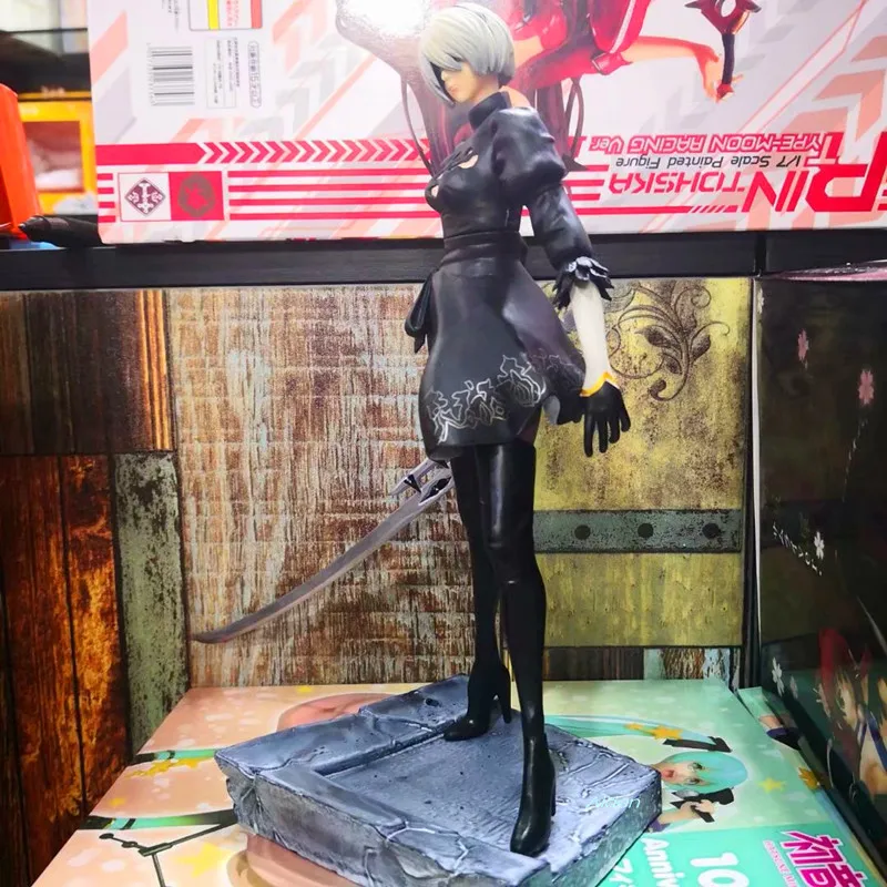 

9"NieR Automata Neil young lady Yoel ha Battle Droid Neil Batman T PVC Action Figure Collectible Model Toy BOX L99