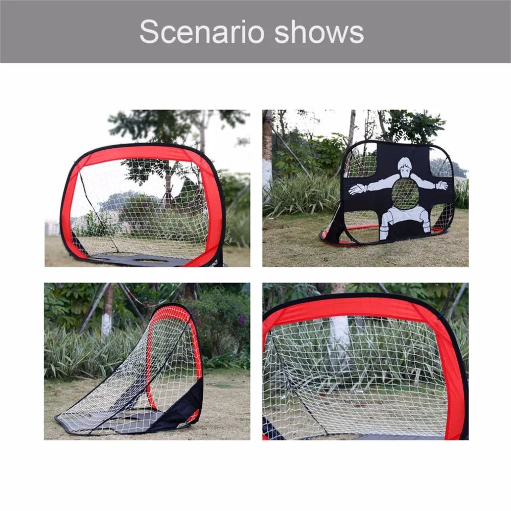 

Foldable Football Gate Net Goal Gate Extra-Sturdy Portable Soccer Ball Practice Gate for Children Students Soccer Training
