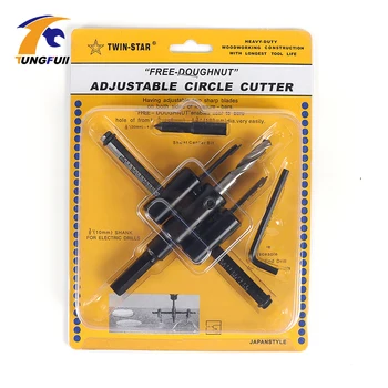 

TUNGFULL Adjustable Wood Drywall Circle Hole Drill Cutter Bit Saw Use 30mm To 200mm Circle Hole Saw Cutter Drill Bit SH-058