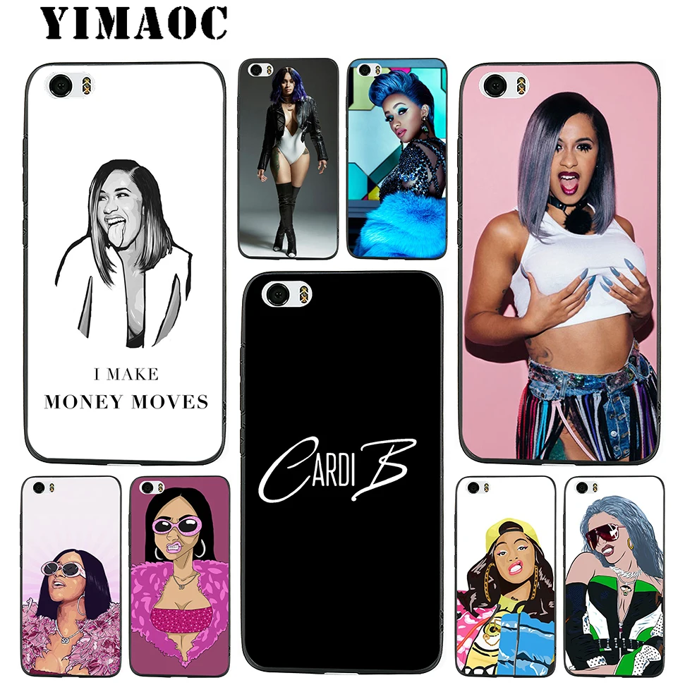 Сексуальный мягкий силиконовый чехол YIMAOC Cardi B для Xiaomi Redmi Note 9 Mi 8 Se 7 6 6A A1 A2 4X 4A 5A 5 MAX 3