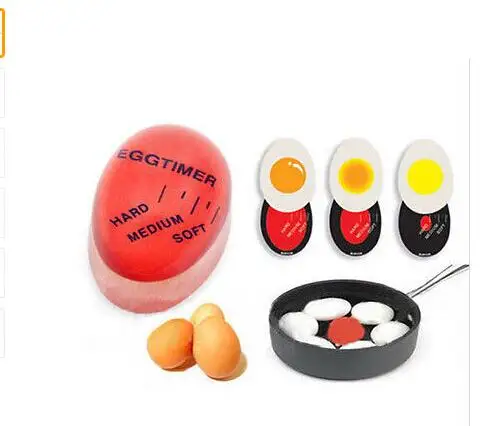 

1pc Egg Perfect Color Changing Timer Control Soft Hard Boiled Eggs Cooking Kitchen Resin Egg Timer