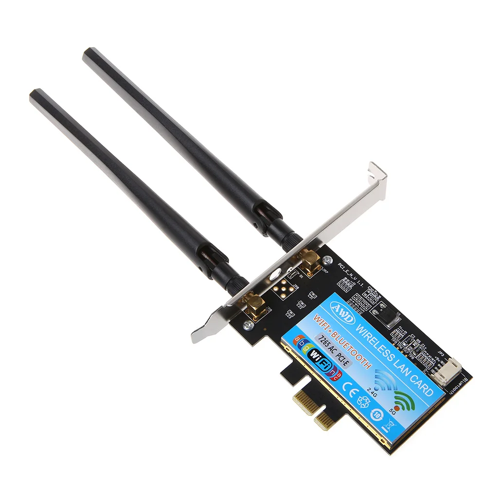 Двухдиапазонная 2,4+ 5G Bluetooth 4,2 Wifi Беспроводная мини PCI-Express сетевая карта для Intel 7265 AC 7260HMW IT-7265HMW 8260