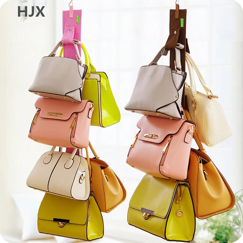 Folding Non Woven Wardrobe Storage Rack Organizer Handbag Hanger Shelf