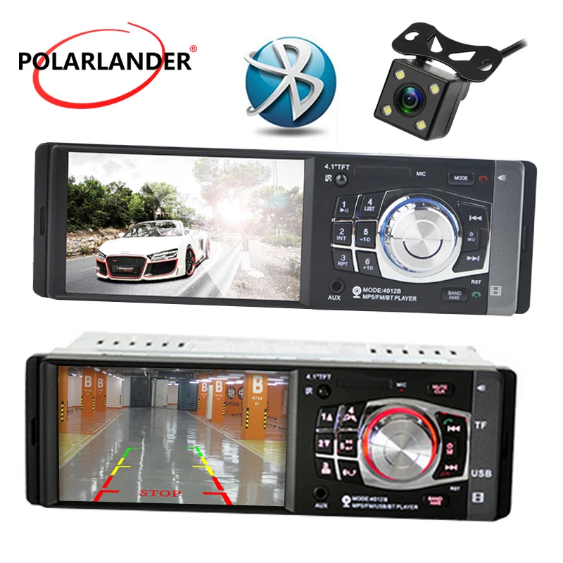 4012B Bluetooth MP5 плеер 1 Din автомобильное радио 4 дюйма USB Зеркало Ссылка для Android FM Авто