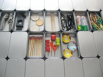 

Free Shipping+Wholesale plain silver color slide top metal tin box metal storage case,500pcs/lot