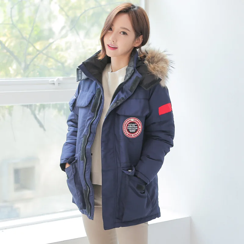 XANNEY Unisex Couple Clothing 2016 fashion men & women outwear jacket plus size thick warm winter parka coat with hooded fur