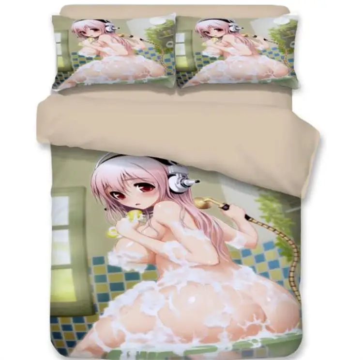 2019 3D Japanese anime SUPERSONICO sexy Girls Bedding Sets 10 `33Q@N2X[RKR$`P{QEI_R(S