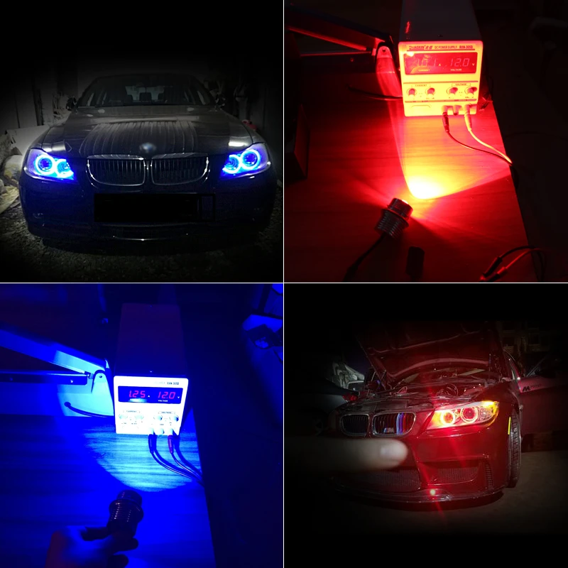 2* Светодиодный CANBUS для BMW e39 e53 e60 e61 e63 e64 e65 e66 e83 e87 e36 Ангел глаз светильник стайлинга автомобилей лампа маркер лампа белого, синего, красного цветов