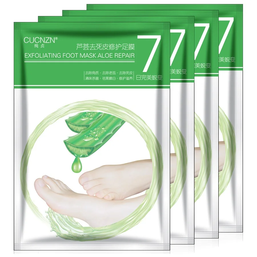 Pure aloe vera exfoliating foot mask repair feet film whitening membrane Nutritious